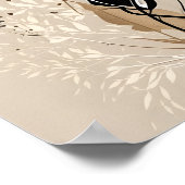 ボホミニマリストの植物体のパーソナライズ ポスター (角)