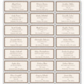 ボホミニマリストベビーシャワーゲスト住所 シール (正面)