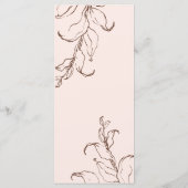 ボホミニマリストボタニカルテラコッタ結婚のメニュー メニュー (裏面)