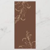 ボホミニマリストボタニカルテラコッタ結婚のメニュー メニュー (裏面)