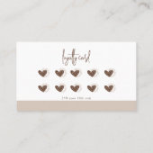 ボホミニマリストモンステラリーフシャドウロイヤリティ 名刺 (裏面)