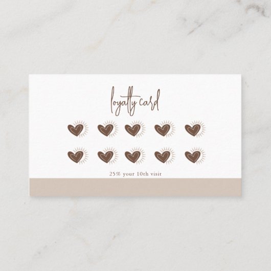 ボホミニマリストモンステラリーフシャドウロイヤリティ 名刺 (裏面)