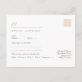 ボホミニマリストヴァース | 曲のリクエスト+食事の選択 ポストカード (裏面)