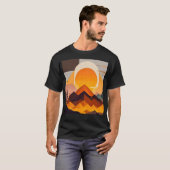 ボホミニマリスト山の風景 Tシャツ (正面フル)