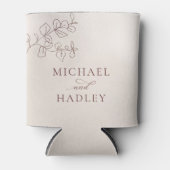 ボホミニマリスト植物学結婚フローラ 缶クーラー (正面)