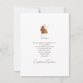 ボホミニマリスト結婚ヴァース サンキューカード (裏面)