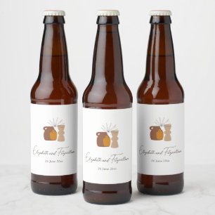ボホミニマリスト結婚ヴァース ビールラベル