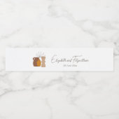 ボホミニマリスト結婚ヴァース ペットボトルラベル (シングルラベル)