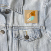 ボホミニマリスト葉 缶バッジ (インサイチュ)