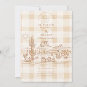 ボホミニマリスト西結婚砂漠 招待状 (正面)