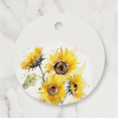 ボホミニマルウォーター色ひまわり素朴の結婚花 フェイバータグ (裏面)