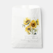 ボホミニマルウォーター色ひまわり素朴の結婚花 フェイバーバッグ (正面)