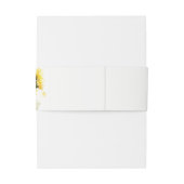 ボホミニマルウォーター色ひまわり素朴の結婚花 招待状ベリーバンド (裏面例)