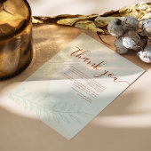 ボホミニマルオータムトーン結婚ズ サンキューカード