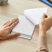 ボホミニマルストライプリストパーソナライズされた ノートパッド