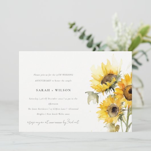 ボホミニマルス素朴ンフラワー結婚ズ記念日 招待状 (スタンド正面)