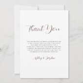 ボホミニマルニュートラルブライダルシャワーサンキューカード サンキューカード (裏面)