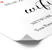 ボホミニマルフローラ結婚のWifiポスター ポスター (角)