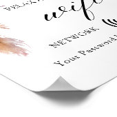 ボホミニマルフローラ結婚のWifiポスター ポスター (角)