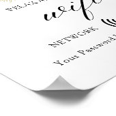 ボホミニマルフローラ結婚のWifiポスター ポスター (角)