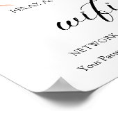 ボホミニマルフローラ結婚のWifiポスター ポスター (角)