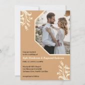 ボホミニマルフローラ結婚バフ 招待状 (正面)