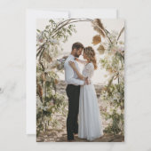 ボホミニマルフローラ結婚バフ 招待状 (裏面)