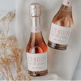 ボホミニマルブライダルシャワーニュートラル スパークリングワインラベル