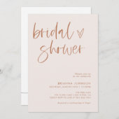 ボホミニマルブライダルシャワー |モダンブライダル 招待状 (正面/裏面)