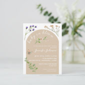 ボホミニマルベビーイン開花フローラベビーシャワー ポストカード (スタンド正面)