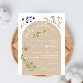 ボホミニマルベビーイン開花フローラベビーシャワー ポストカード