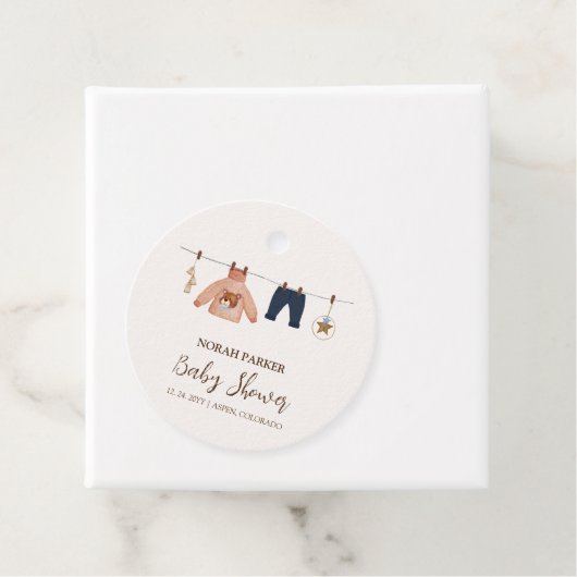 ボホミニマルボーイ冬物干し子シャワー フェイバータグ (インサイチュ)