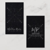 ボホミニマルマンダラヨガマクラメビジネスカード 名刺 (正面/裏面)