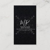 ボホミニマルマンダラヨガマクラメビジネスカード 名刺 (裏面)