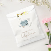 ボホミニマルモダン衣柄ベビーシャワー フェイバーバッグ (封をした状態)