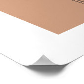 ボホミニマルラインアートサボス砂漠ポスター ポスター (角)