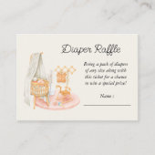 ボホミニマル子供部屋ガールおむつラッフル エンクロージャーカード (正面)