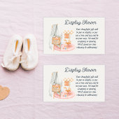 ボホミニマル子供部屋ガールディスプレイシャワー エンクロージャーカード