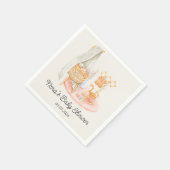 ボホミニマル子供部屋ガールベビーシャワー スタンダードカクテルナプキン (角)