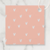 ボホミニマル子供部屋ガールベビーシャワー フェイバータグ (裏面)