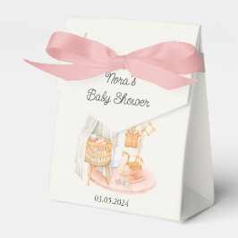 ボホミニマル子供部屋ガールベビーシャワー フェイバーボックス