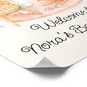 ボホミニマル子供部屋ガールベビーシャワー ポスター (角)