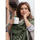 ボホミニマル抽象芸術クレセント&フローラドードル コーヒーマグカップ