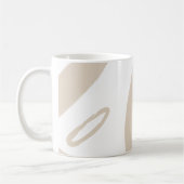 ボホミニマル抽象芸術クレセント&フローラドードル コーヒーマグカップ (左)