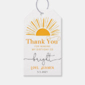 ボホミニマル日の生感謝してい誕 ギフトタグ (正面)