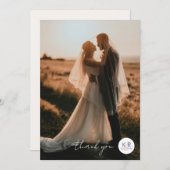 ボホミニマル春結婚フローラ サンキューカード (正面/裏面)