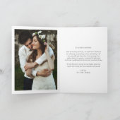 ボホミニマル植物学タウペグリーン結婚ズ サンキューカード (内部)