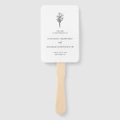 ボホミニマル植物学白黒プログラム ハンドファン (正面)