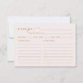 ボホミニマル、テラコッタ、ブライダルシャワーレシピ (正面)