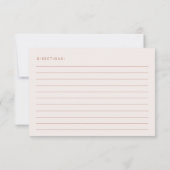 ボホミニマル、テラコッタ、ブライダルシャワーレシピ (裏面)